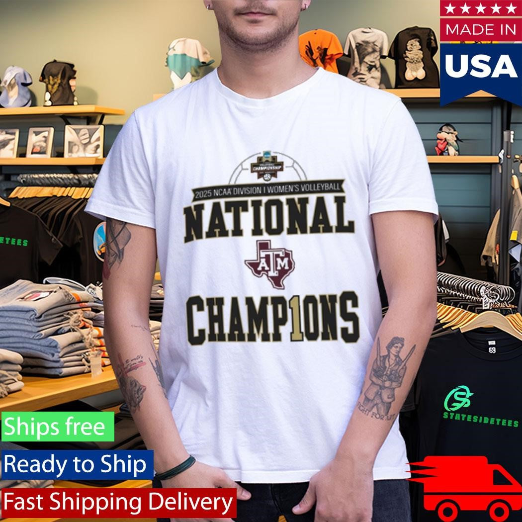 Texas A&M Aggies 2025 NCAA Volleyball National Champions Locker Room Shirt