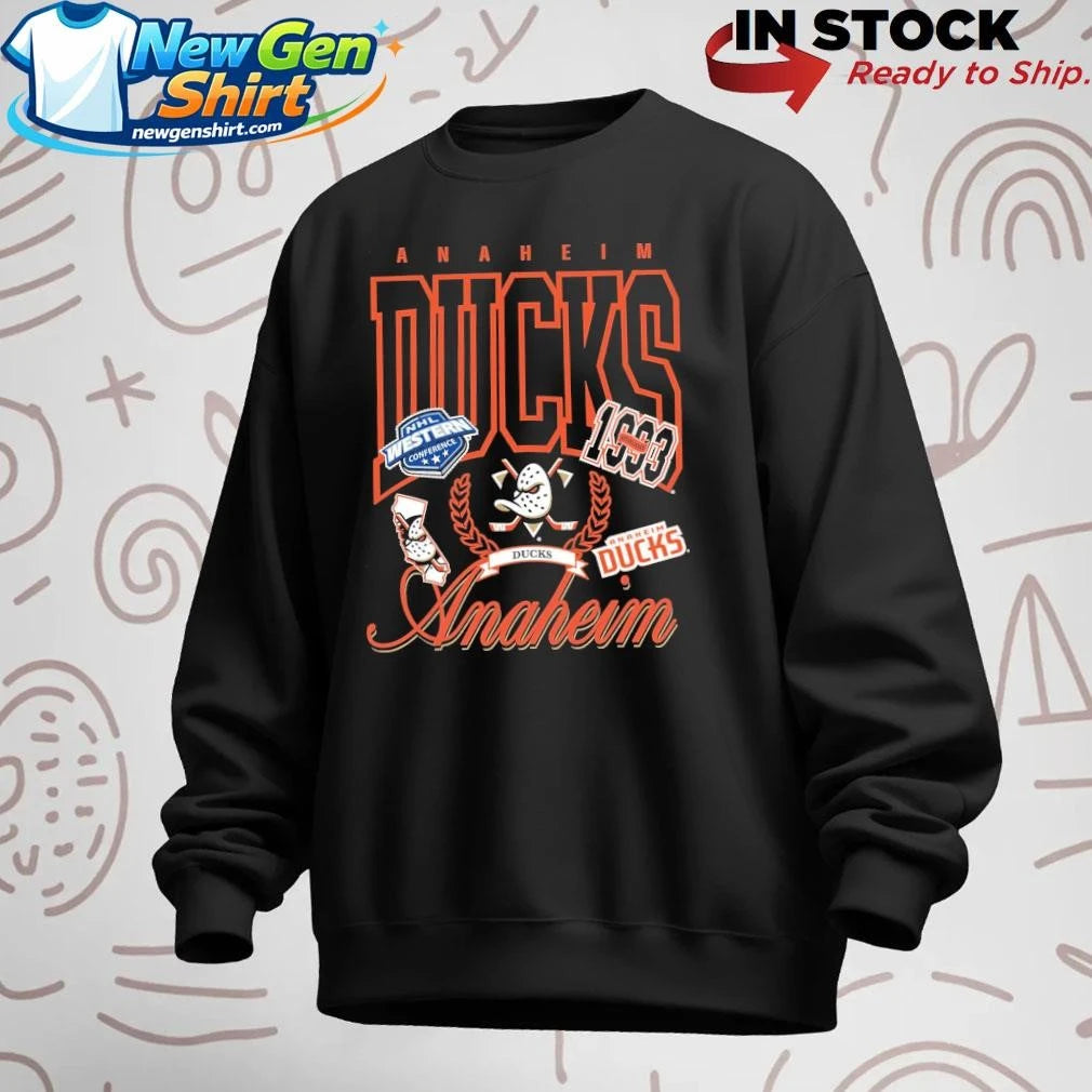 The Anaheim Ducks Sport Classics Vintage Black Shirt