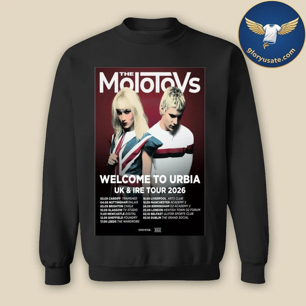 The Molotovs Welcome To Urbia 2026 UK & IRE Tour Poster Shirt