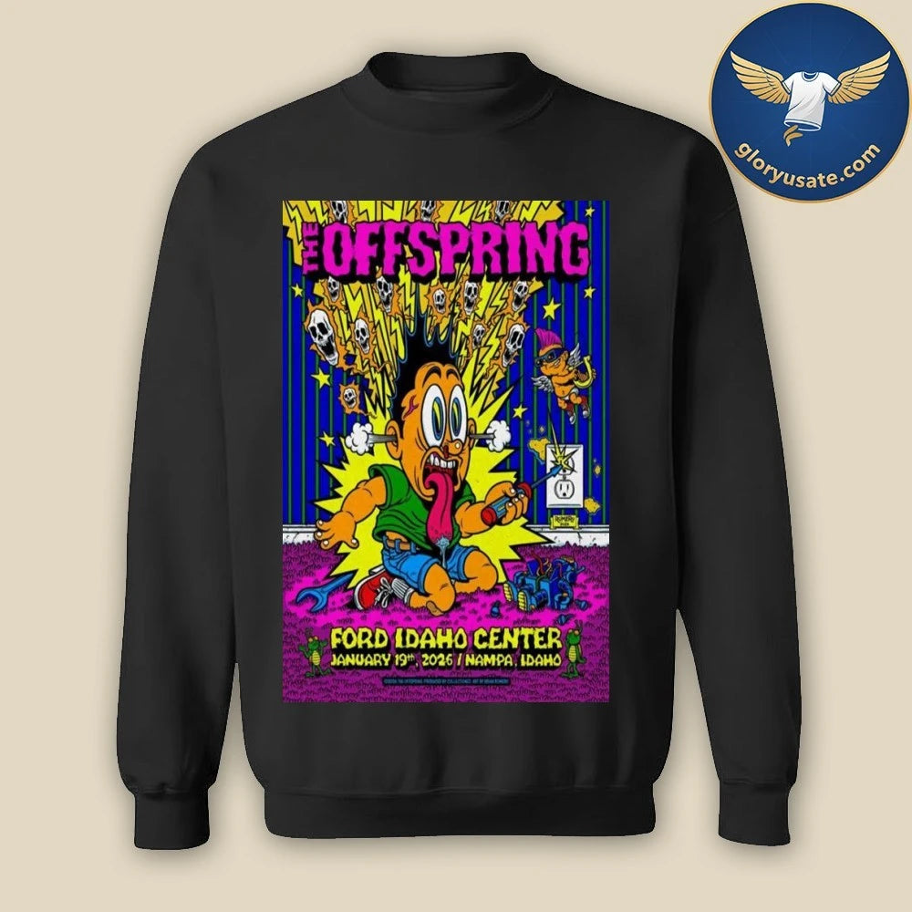 The Offspring Nampa, ID January 19 2026 Tour Poster Shirt