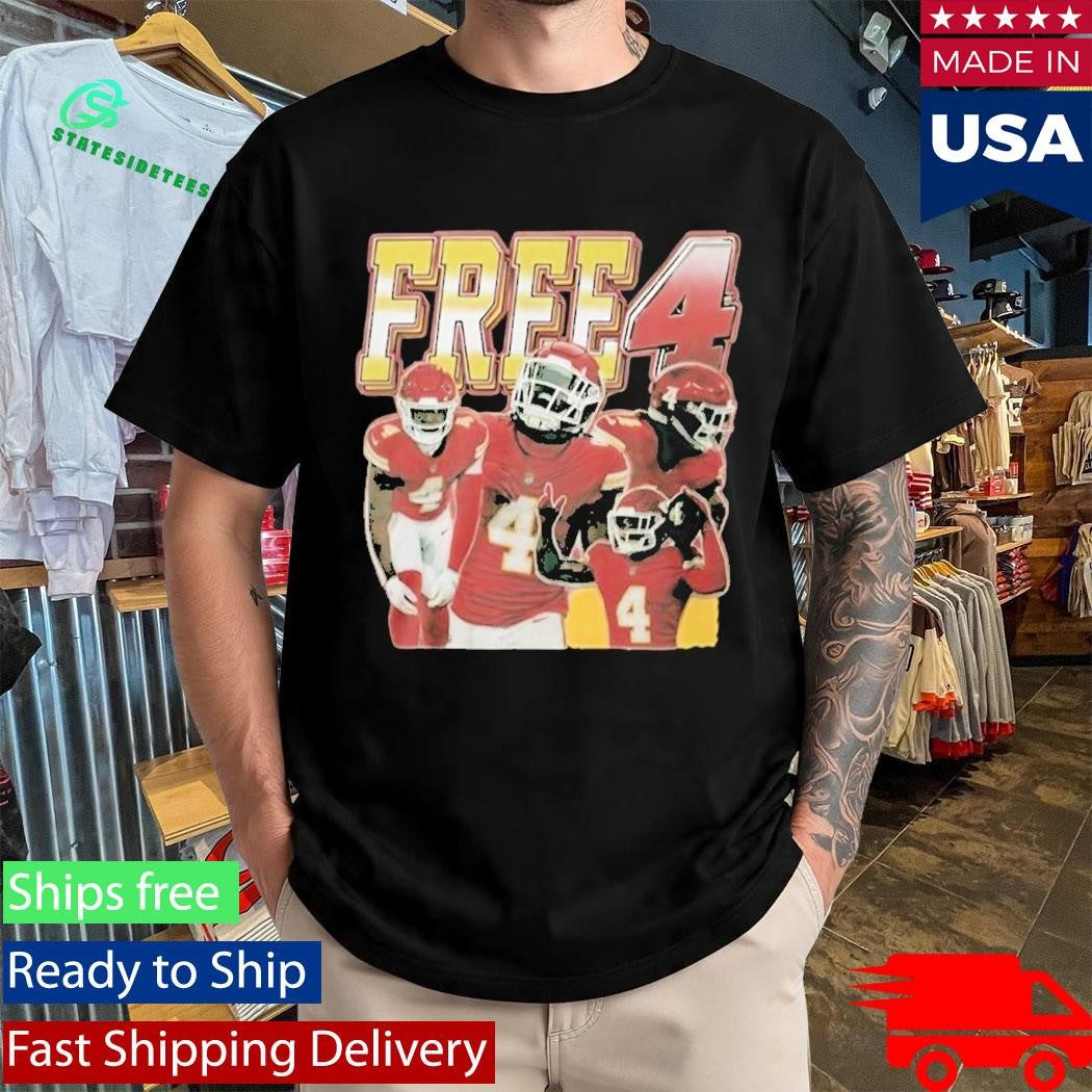 Tyquan Thornton And Rashee Rice Free Number 4 Shirt