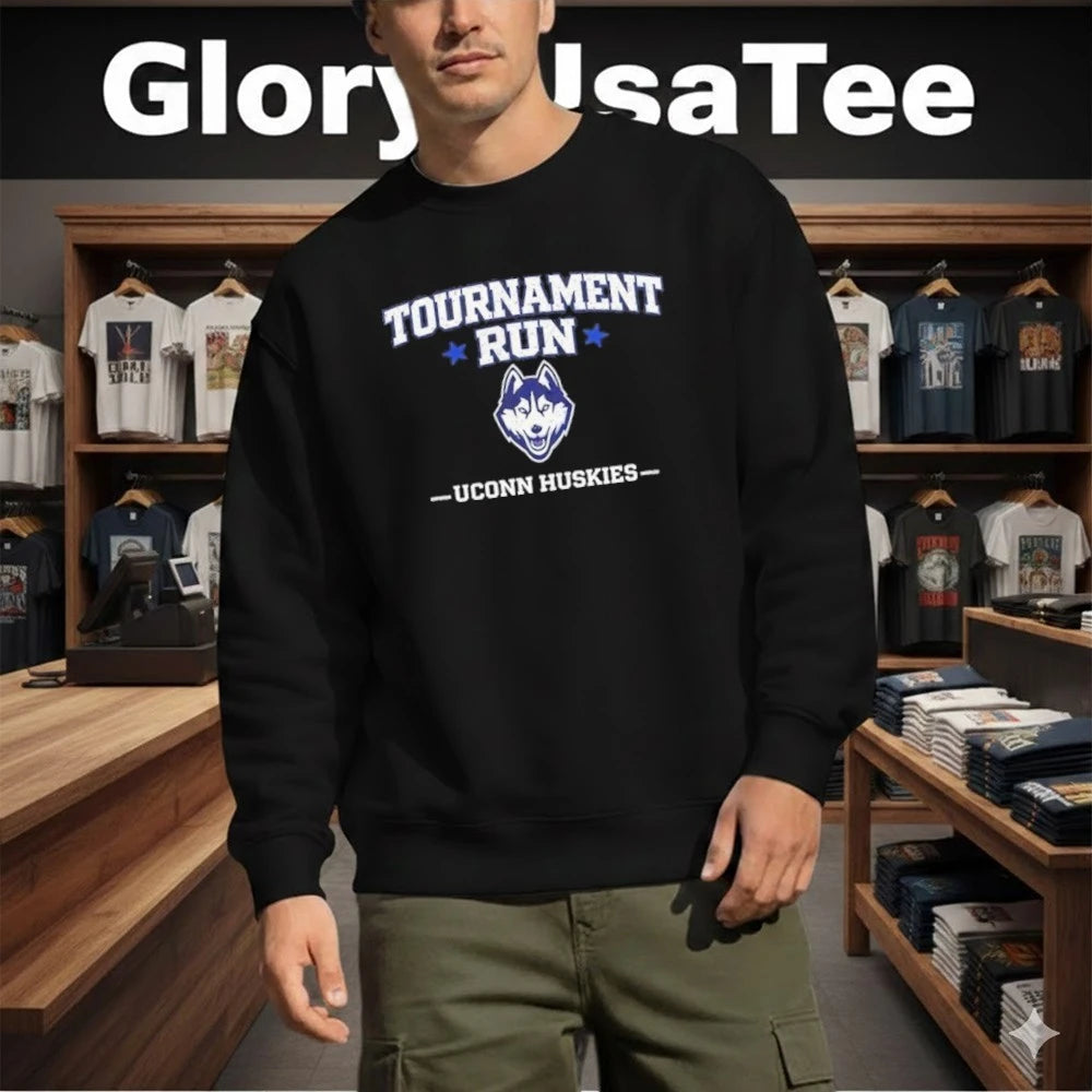 UConn Huskies Tournament Run for Game Day and March Basketball Shirt