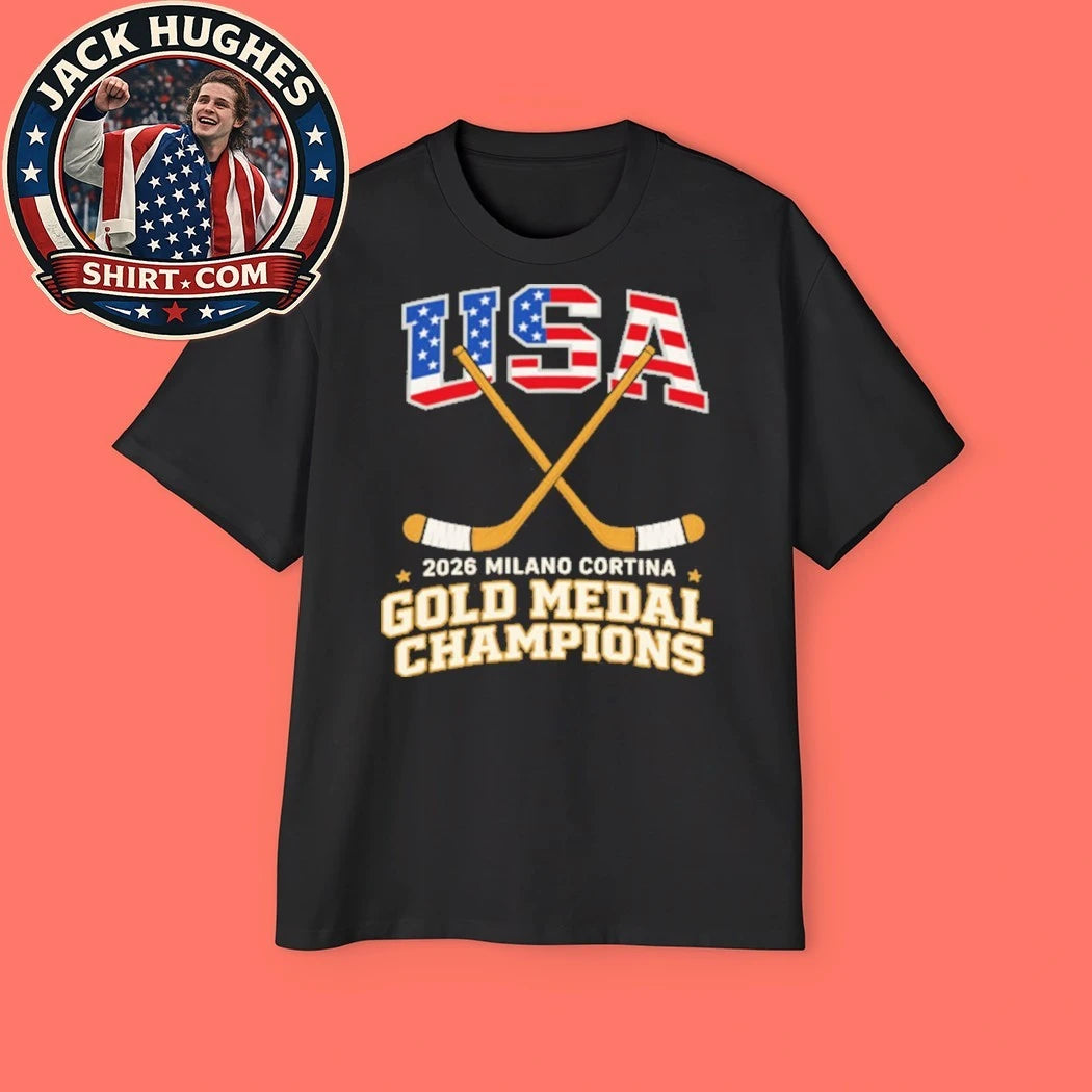 USA Hockey 2026 Milano Cortina Gold Medal Champions Trending Shirt