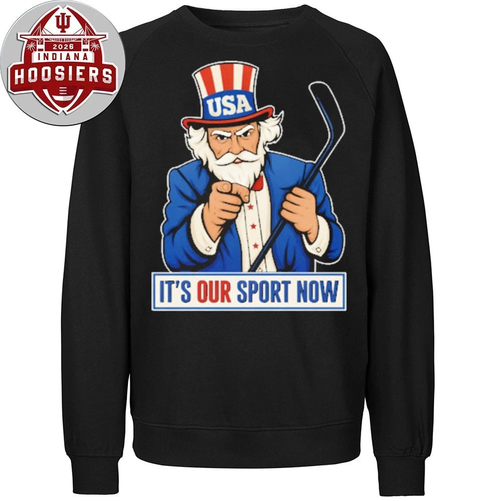 USA Olympic Gold Medal Hockey Jack Hughes it’s our sport now T-Shirt