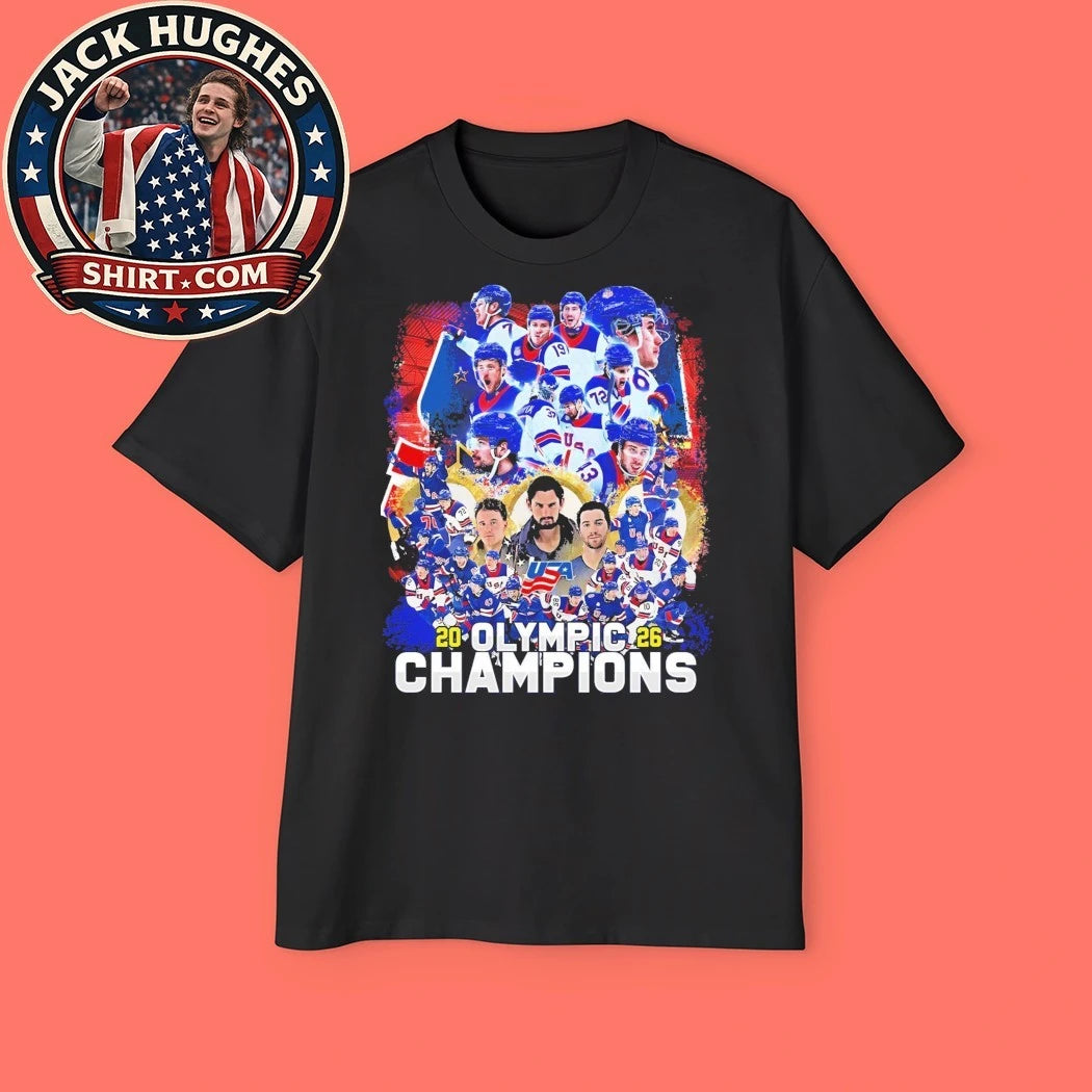 USA Olympic Hockey Team Winter Olympic Milano Cortina 2026 Logo Tee Shirt