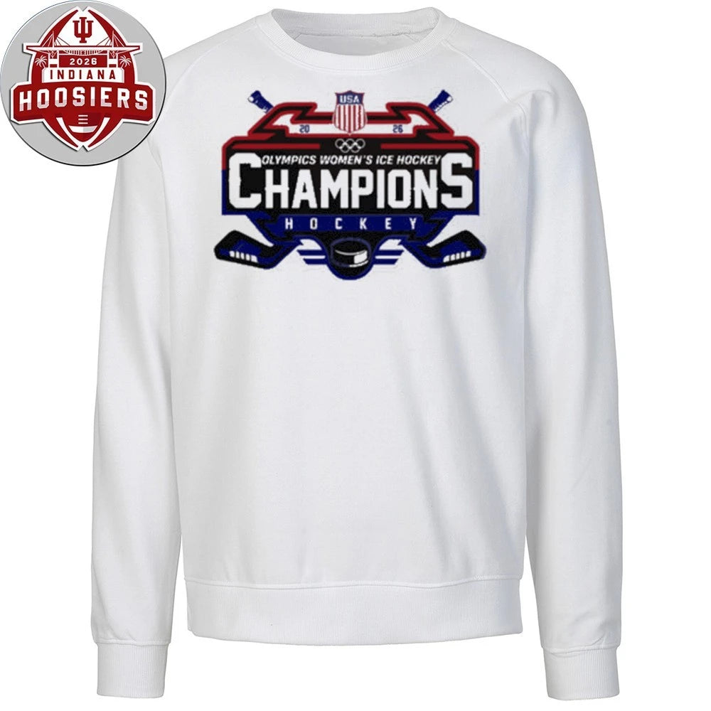 USA Women National ICE Hockey Team 2026 Olympic Gold Logo T-Shirt