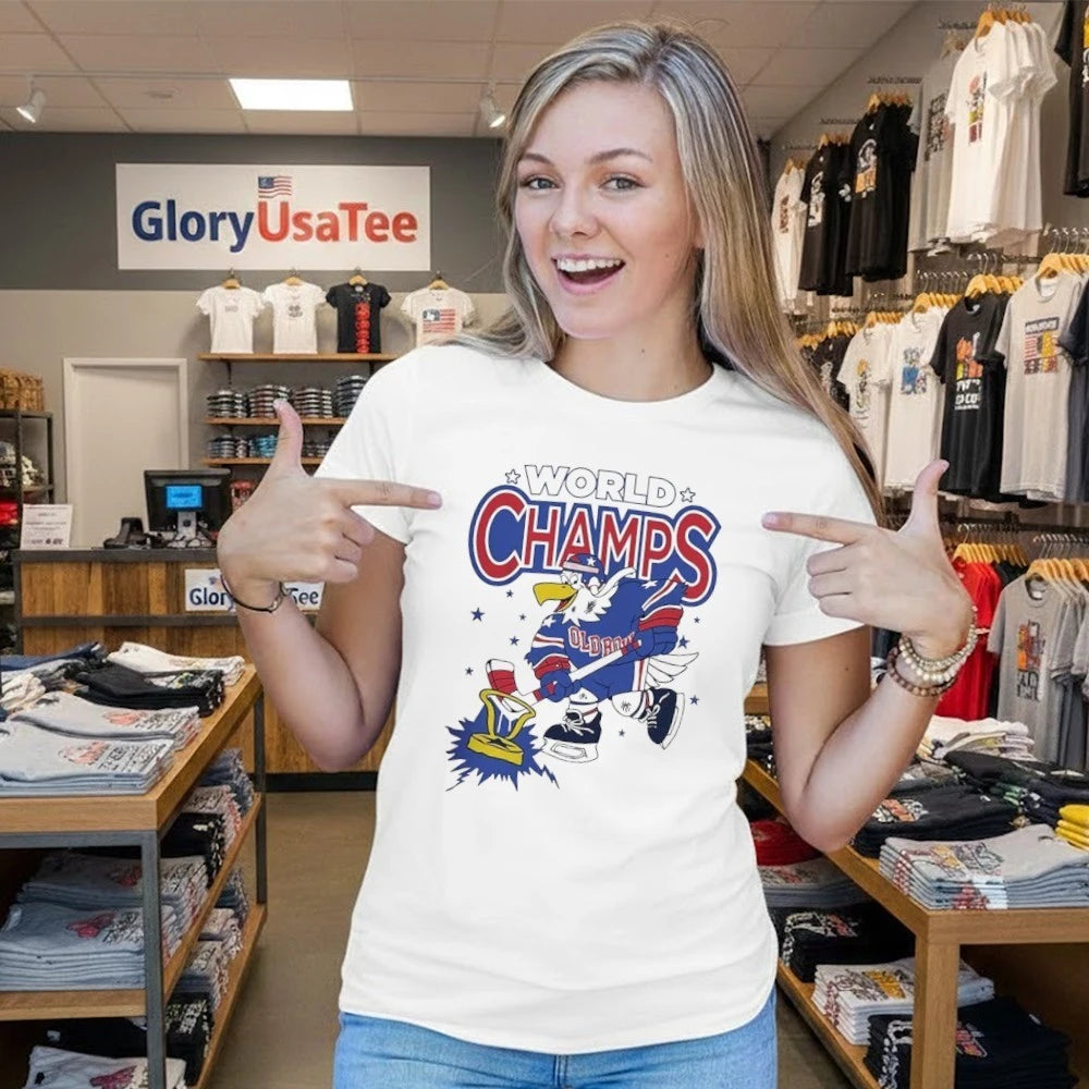 Usa Hockey x Old Row World Champs Eagle Shirt