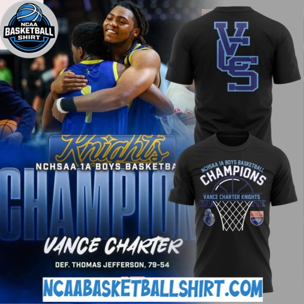 Vance Charter Knights 2026 NCHSAA 1A Boys Champions Hoodie T-Shirt
