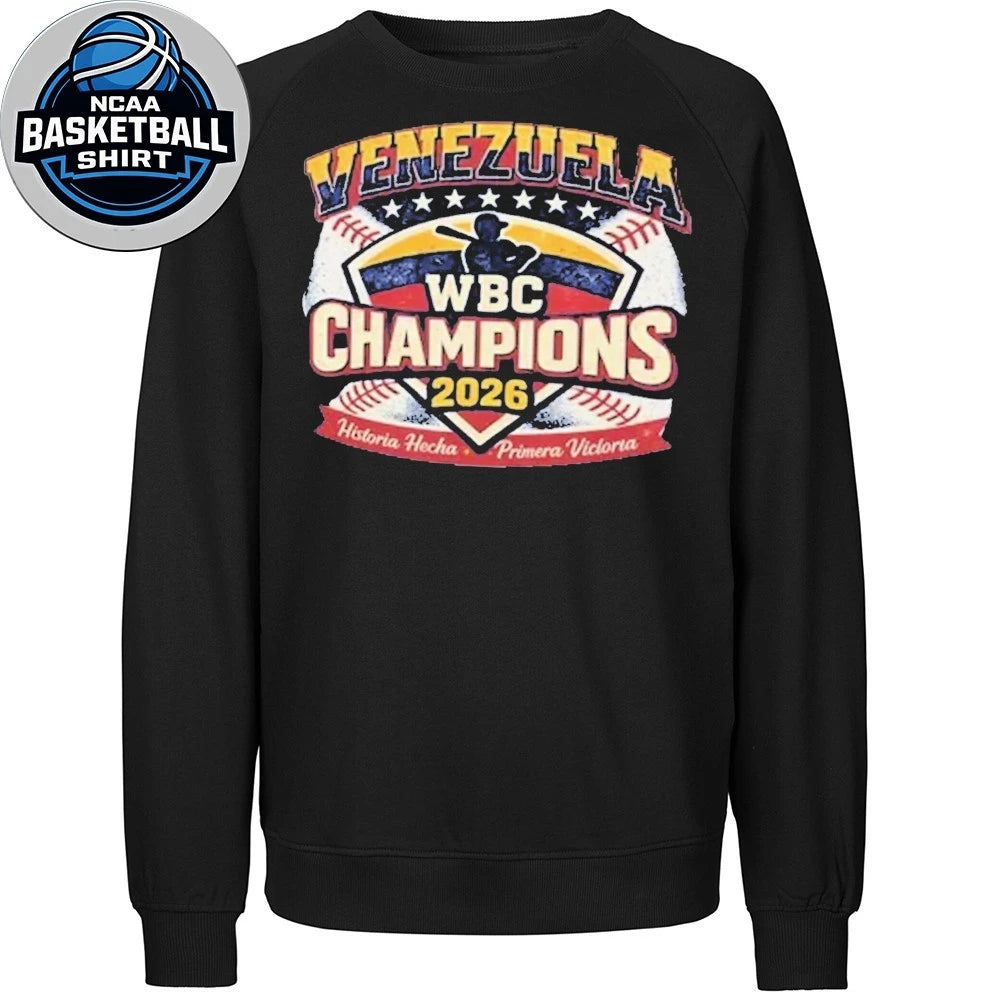 Venezuela Baseball 2026 World Baseball Classic Champions Historia Hecha Primera Victoria Shirt
