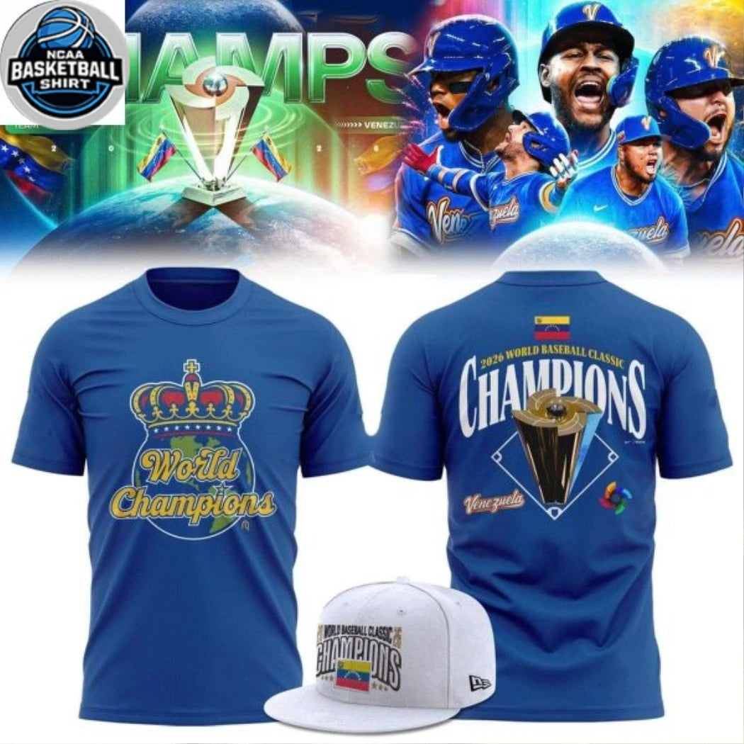 Venezuela Baseball 2026 World Baseball Classic Champions The Crown Hoodie T-Shirt
