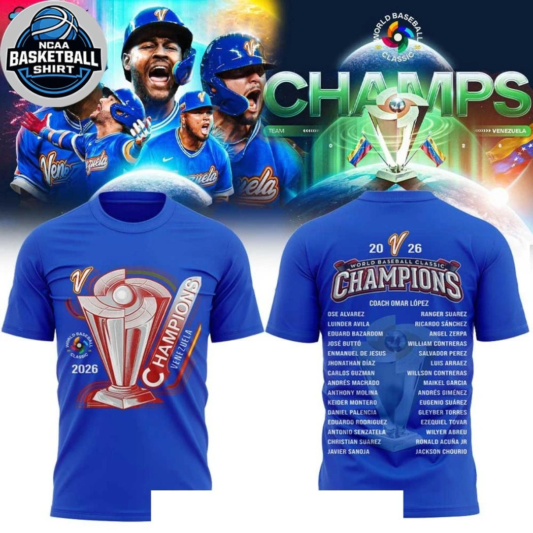 Venezuela Baseball World Baseball Classic Champions 2026 Shirt