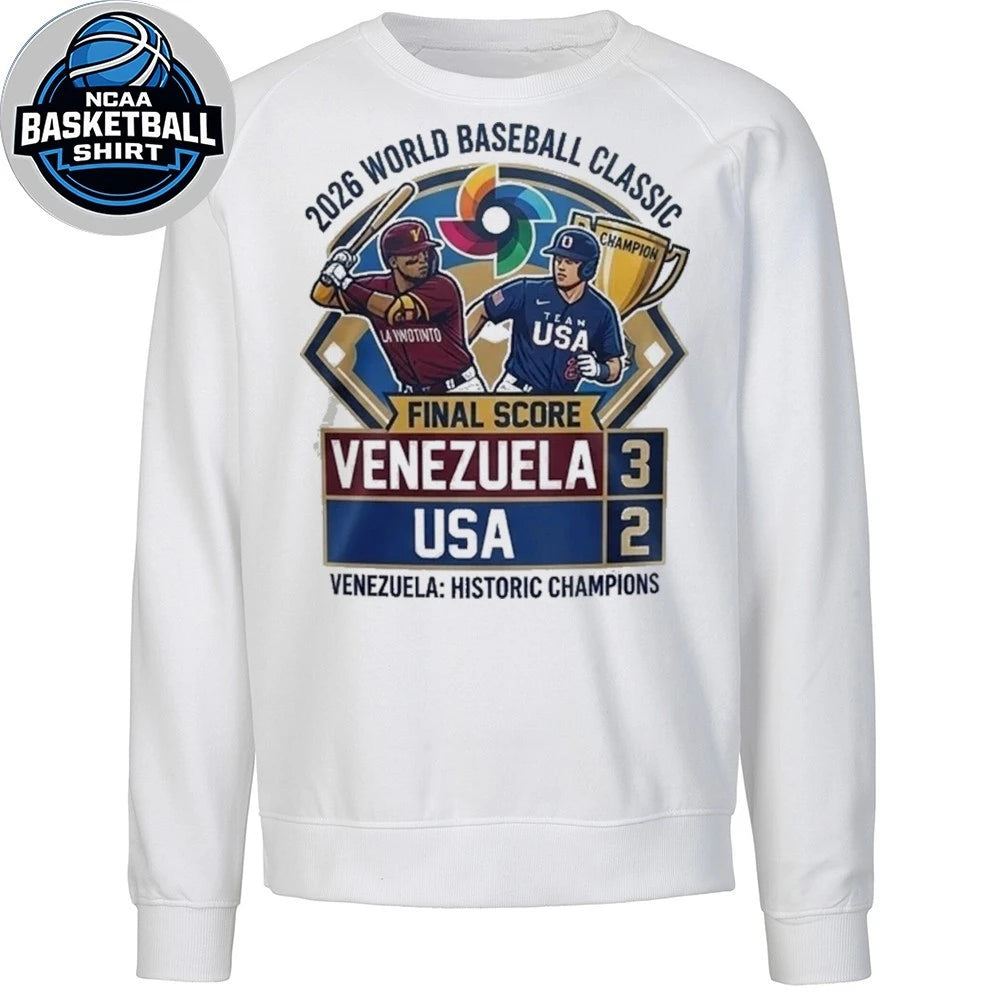 Venezuela beats USA to win 2026 World Baseball Classic championship Logo T-Shirt