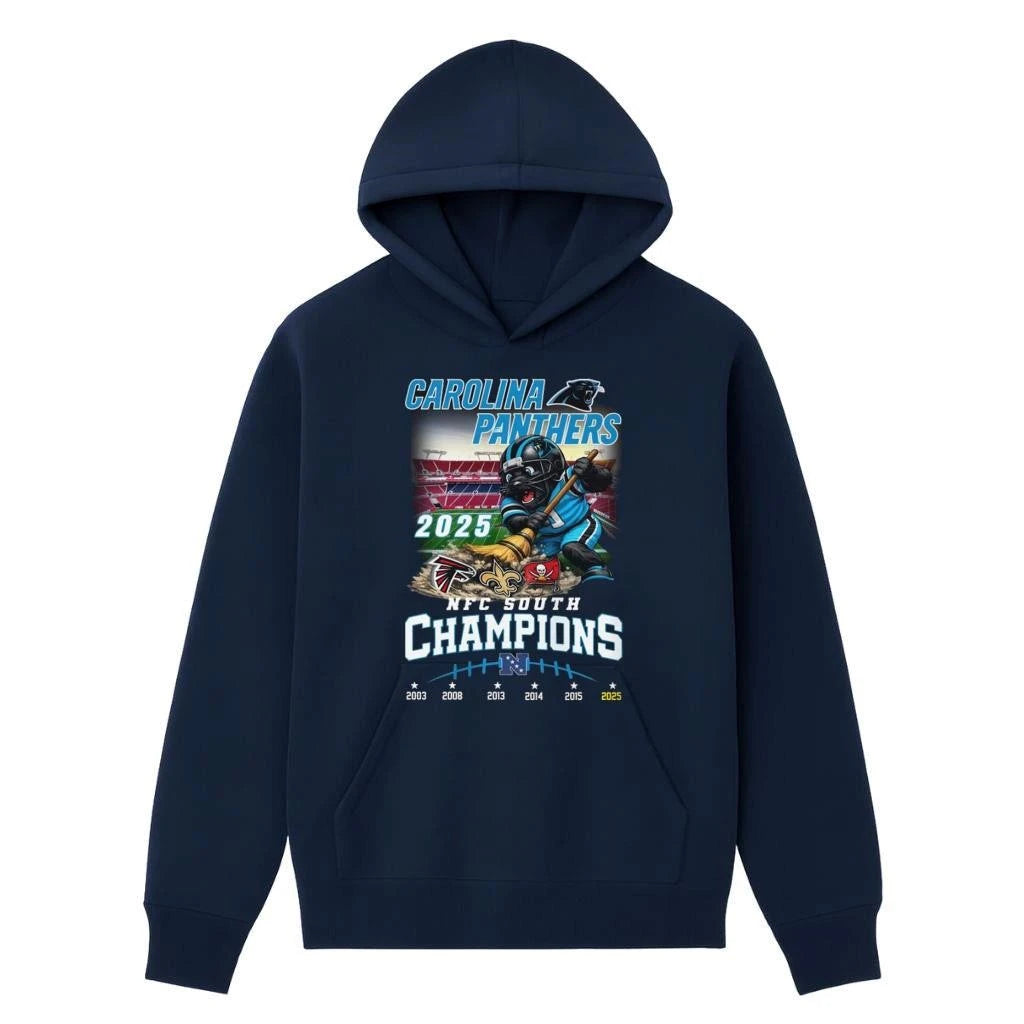 Carolina Panthers 2025 NFC South Champions Vintage Mascot Shirt