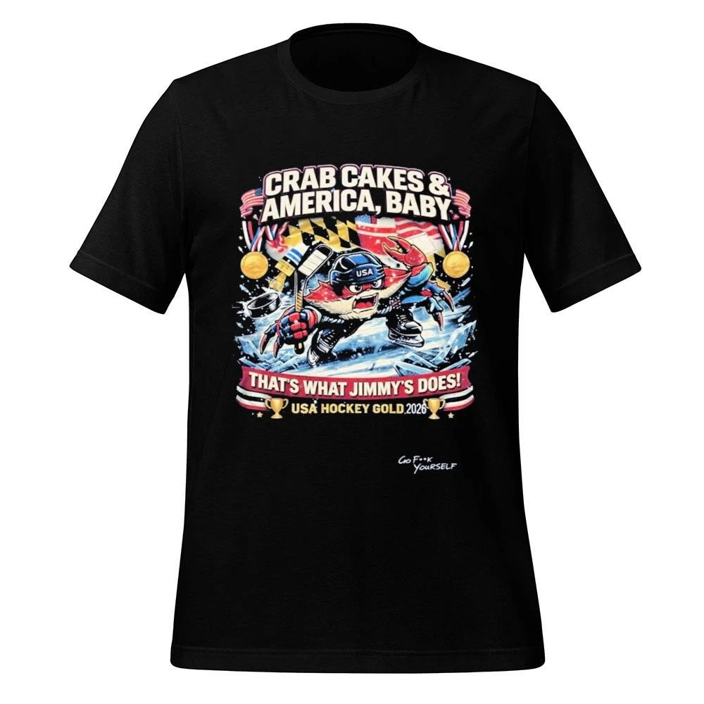 Crab Cakes & America Baby Usa Hockey Gold 2026 Shirt
