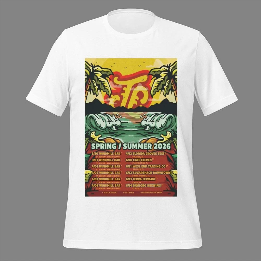 Joey Calderaio Spring & Summer 2026 Tour Poster Shirt