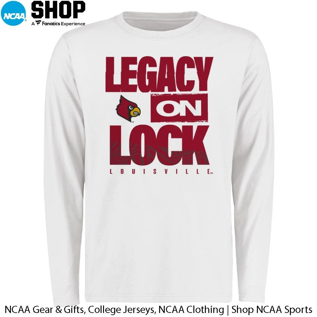 Louisville Cardinals 2026 Legacy On Lock On-Court March Madness T-Shirt