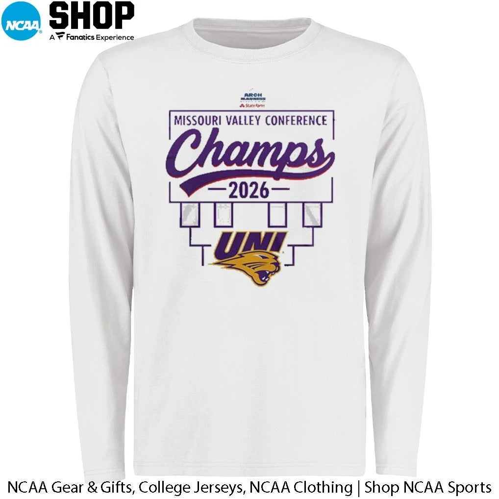 Northern Iowa Panthers Missouri Valley Champions 2026 T-Shirt