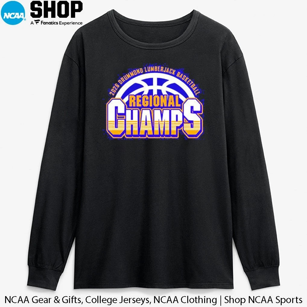 Official 2026 Drummond Lumberjack Basketball Regional Champs T-Shirt