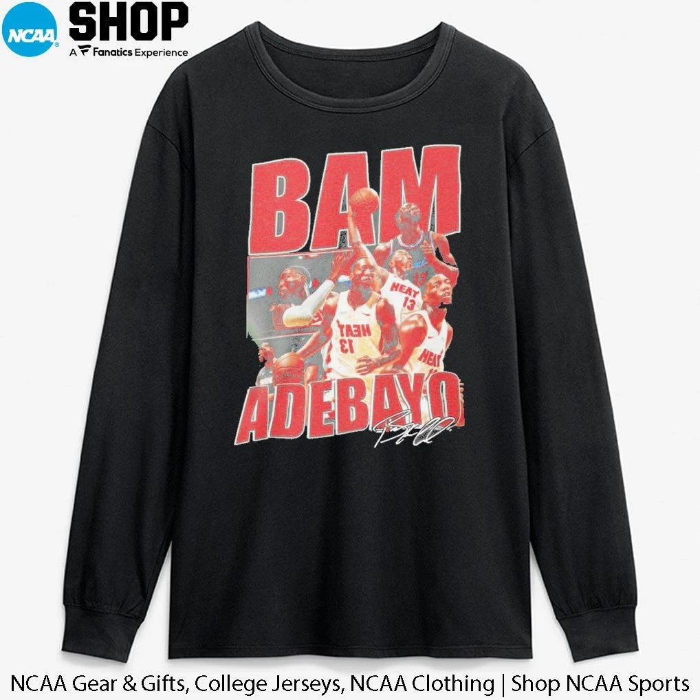 Official Bam Adebayo Miami Heat 83 Signature T-Shirt