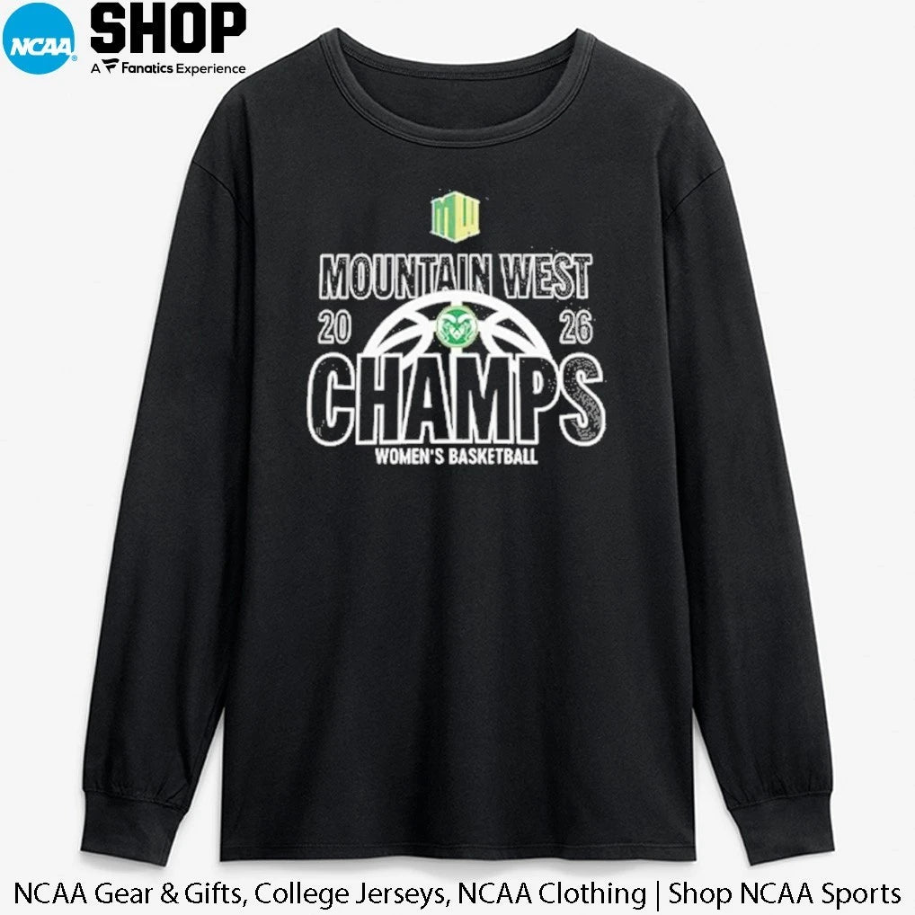 Official Colorado State Rams Women’s Basketball 2026 Mountain West Champs T-Shirt