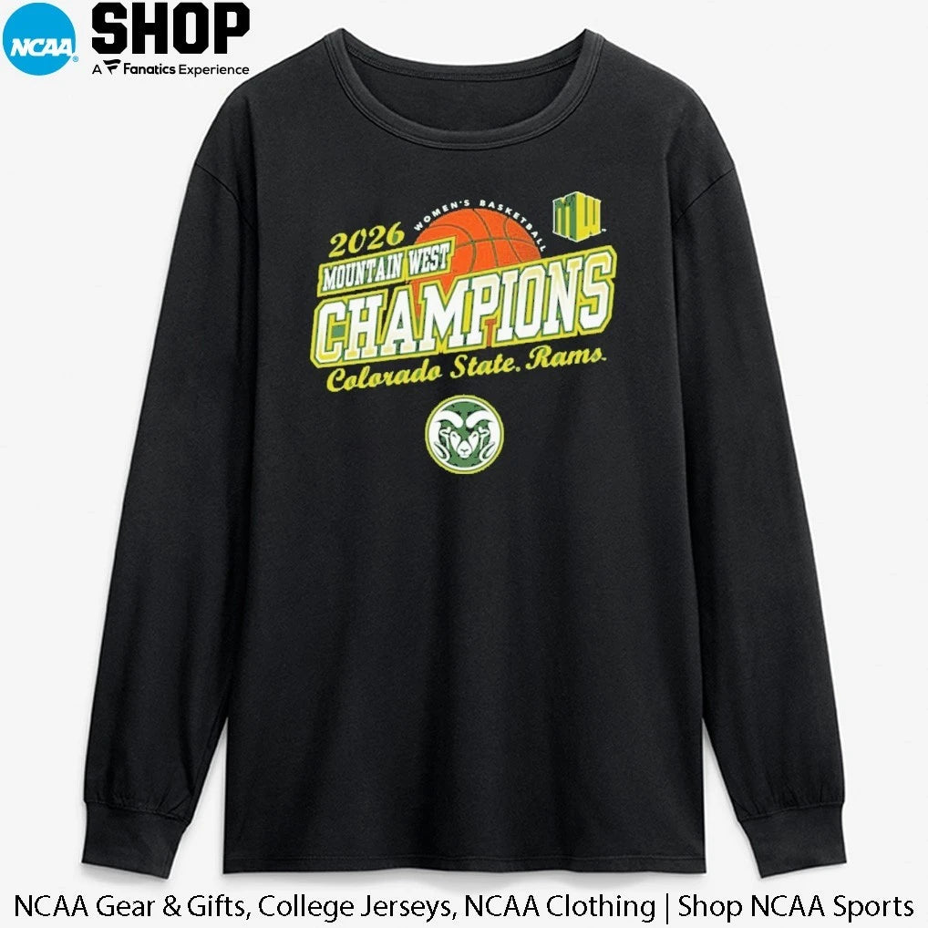 Official Colorado State Rams Women’s Basketball 2026 Mountain West Tournament Champions T-Shirt