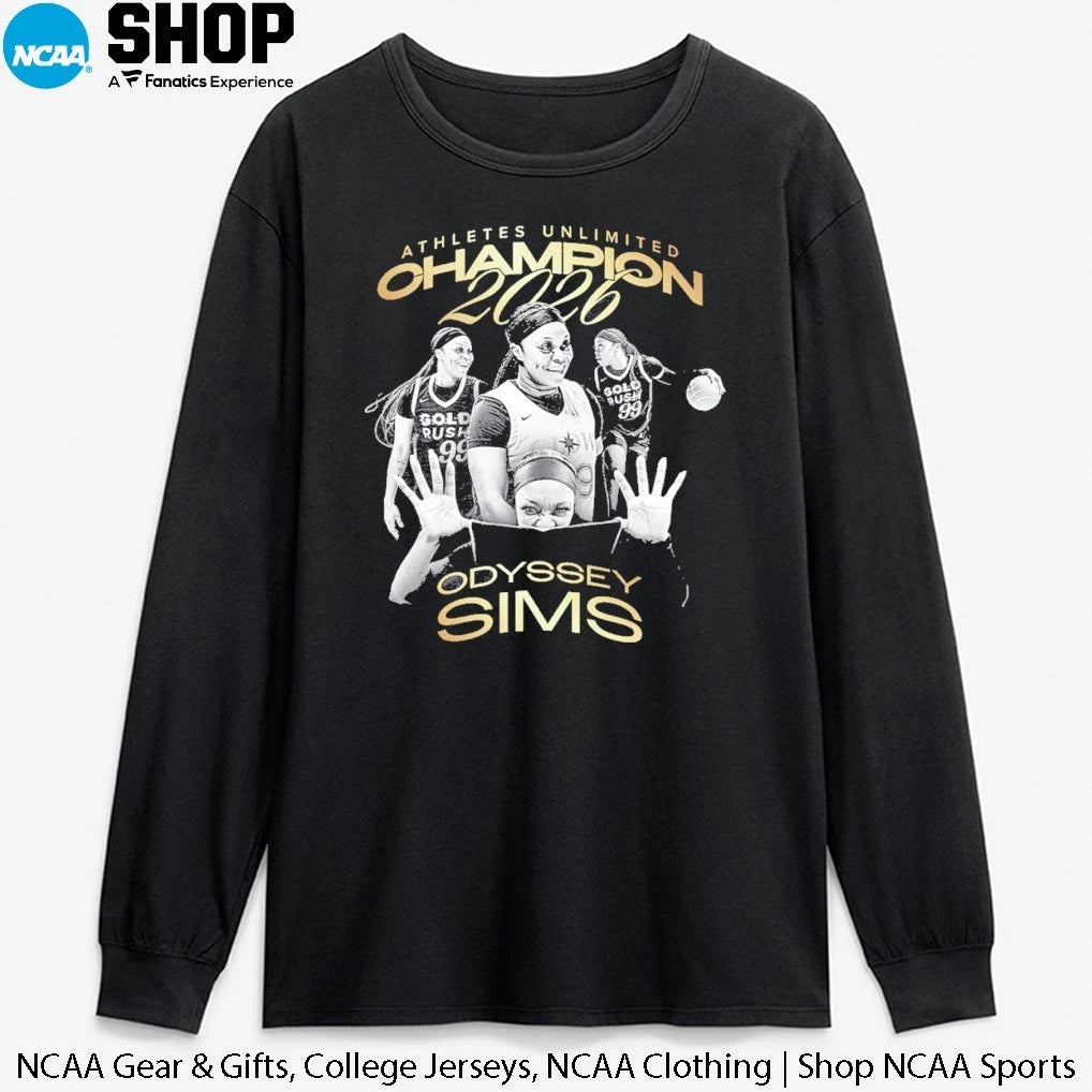 Official Odyssey Sims Athletes Unlimited Champion 2026 T-Shirt