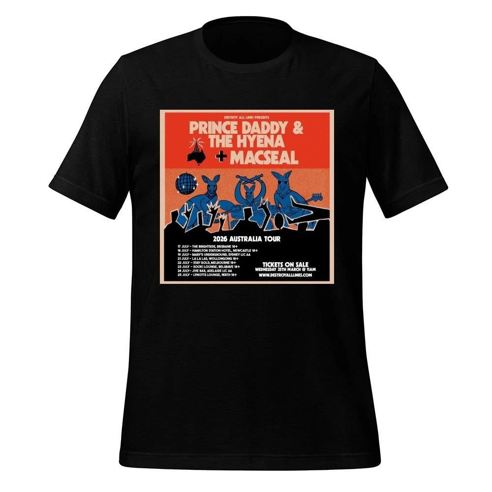 Prince Daddy & The Hyena, Macseal 2026 Australia Tour Poster