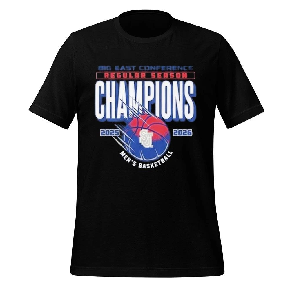 St John’s Red Storm Men’s Basketball 2026 Big East Regular Season Champions Locker Room Shirt