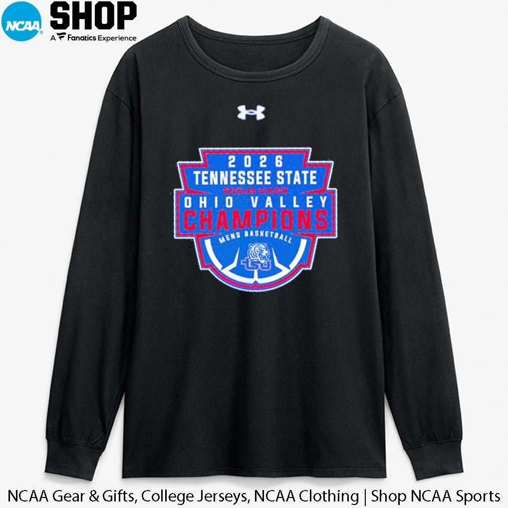 Tennessee State Tigers Men’s Basketball 2026 Regular Season Ohio Valley Champions T-Shirt