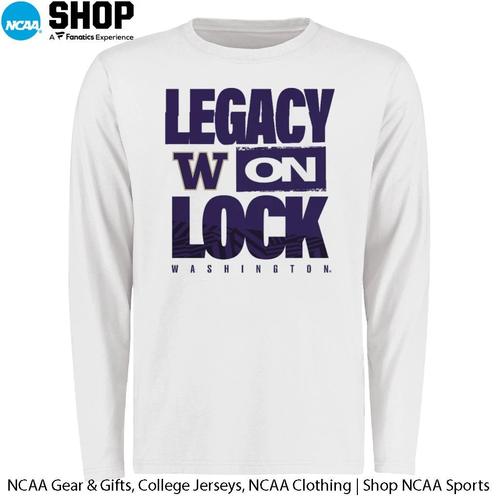 Washington Huskies 2026 Legacy On Lock On-Court March Madness T-Shirt
