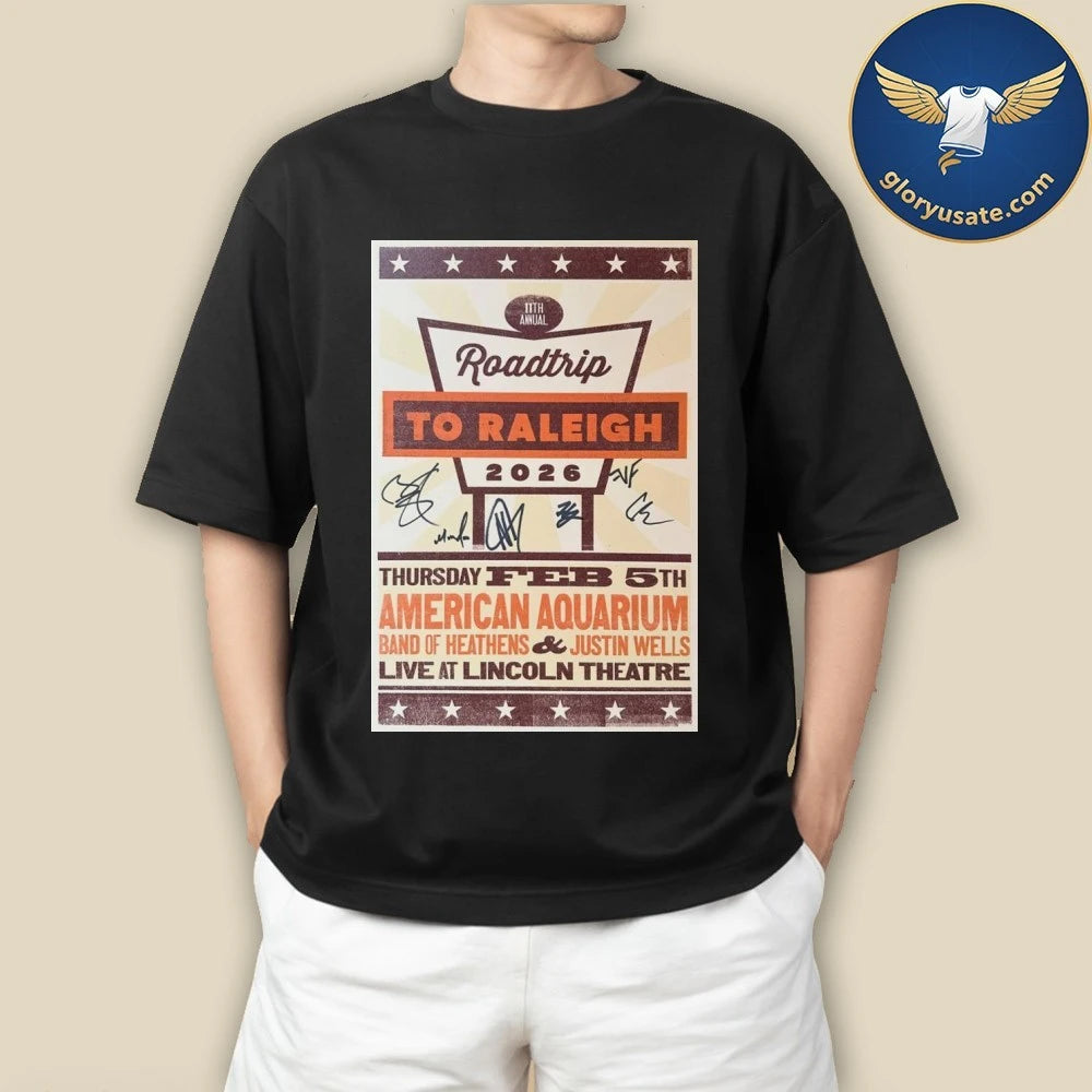 11th Annual Roadtrip To Raleigh February 5 2026 Lincoln Theatre Poster Shirt