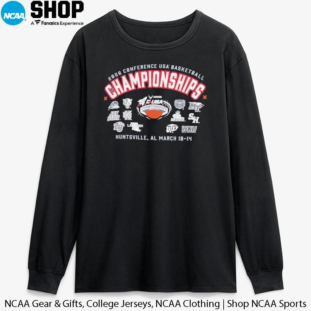 12 Teams 2026 Conference USA Basketball Champions Huntsville Al March 10-14 T-Shirt