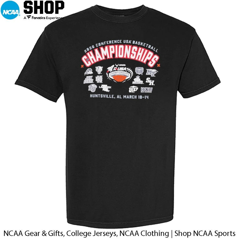 12 Teams 2026 Conference USA Basketball Champions Huntsville Al March 10-14 T-Shirt