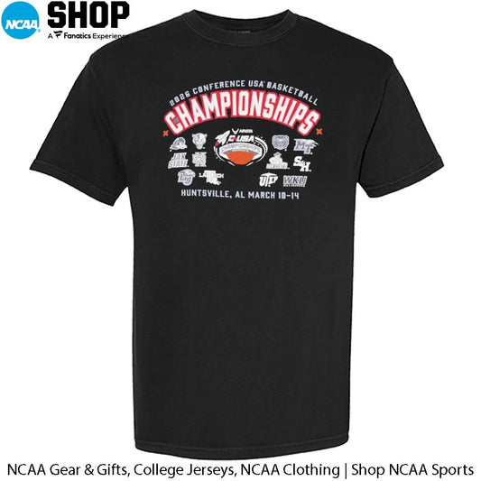 12 Teams 2026 Conference USA Basketball Champions Huntsville Al March 10-14 T-Shirt