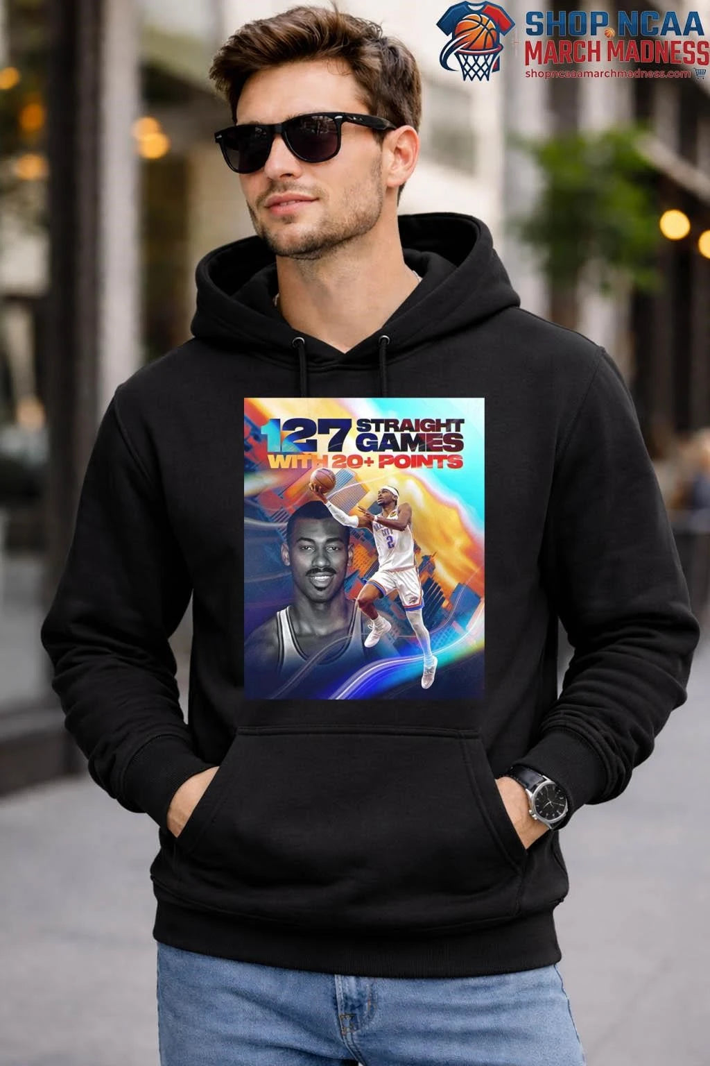 127 Straight game 20+ Points Streak Of All Time T-Shirt