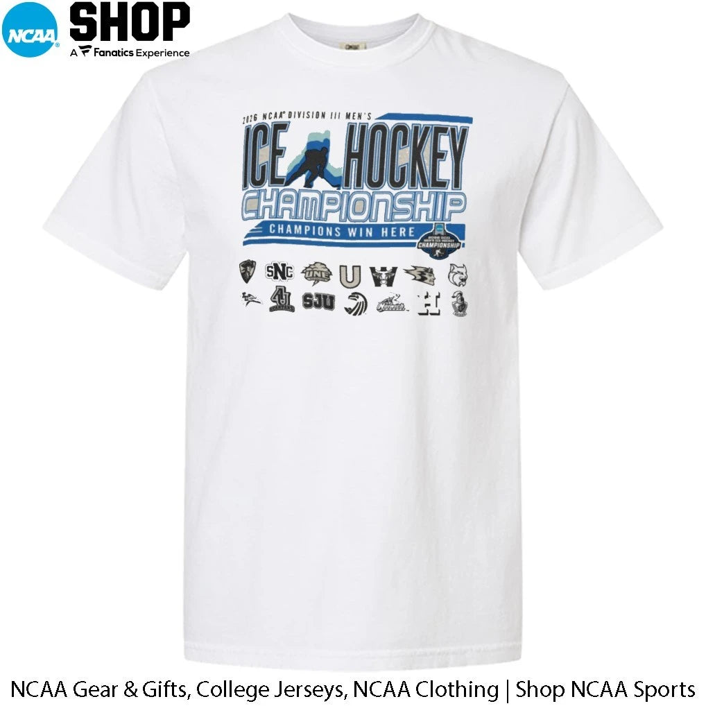 14 Teams 2026 NCAA Division II Men’s Ice Hockey Championship Champions Win Here T-Shirt