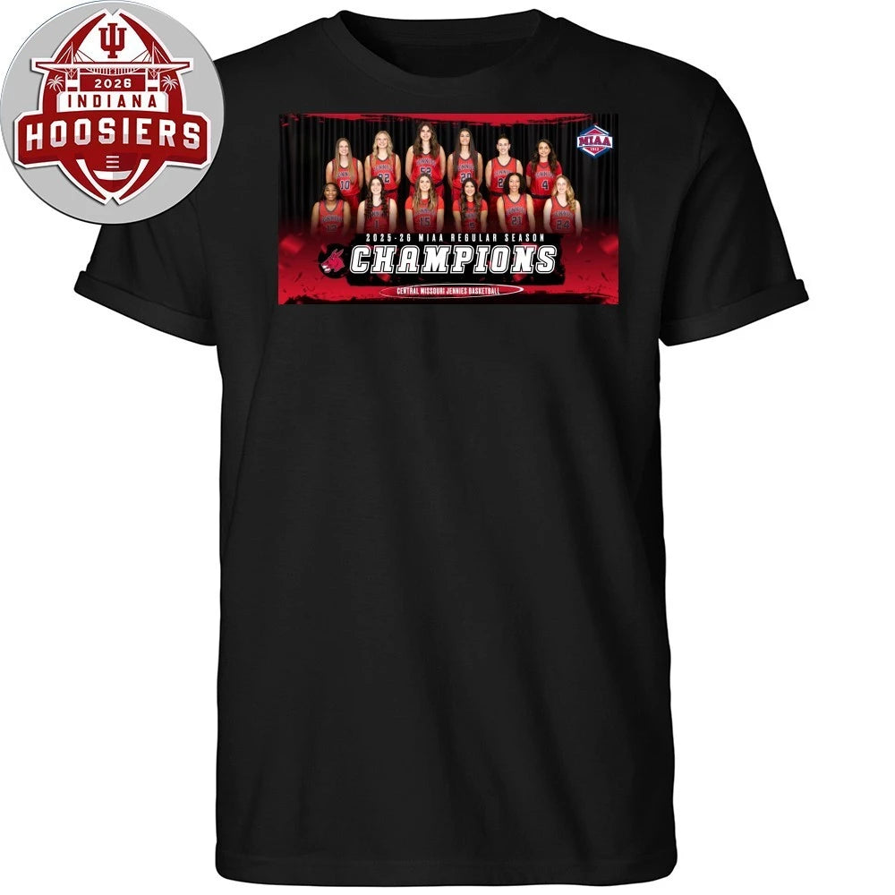 2025-26 Miaa Regular Season Champions Central Missouri Basketball T-Shirt