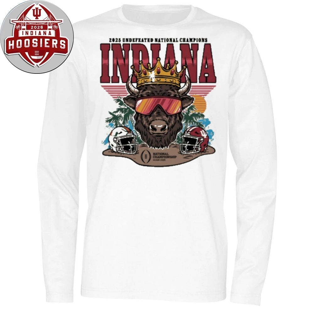 2025 Undefeated National Champions Indiana Mascot And Helmet T-Shirt