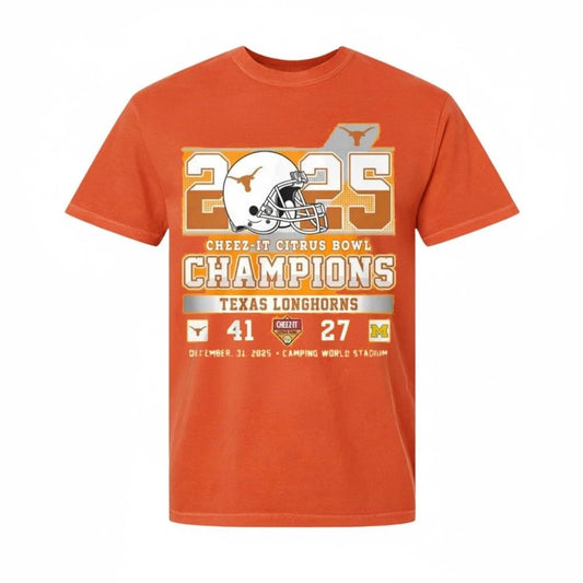 2025 Cheez-It Citrus Bowl Champions Texas Longhorns Shirt