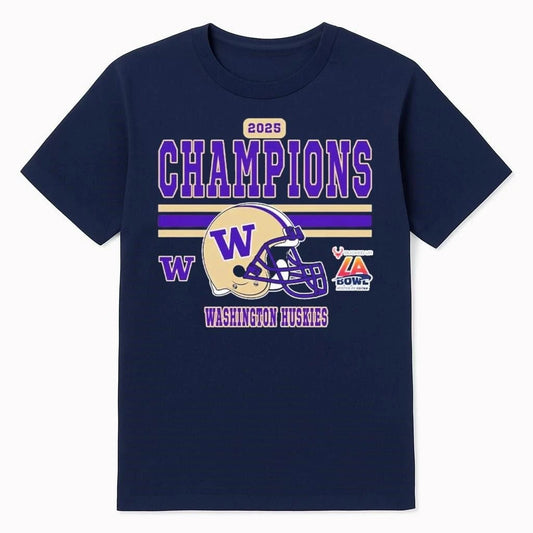 2025 LA Bowl Champions Washington Huskies Football Champions 2025 Bucked Up LA Bowl Hosted by Gronk Shirt
