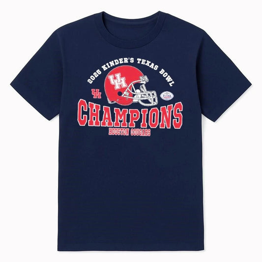 2025 Texas Bowl Champions Houston Cougars Football The Champions 2025 Kinder’s Texas Bowl Shirt