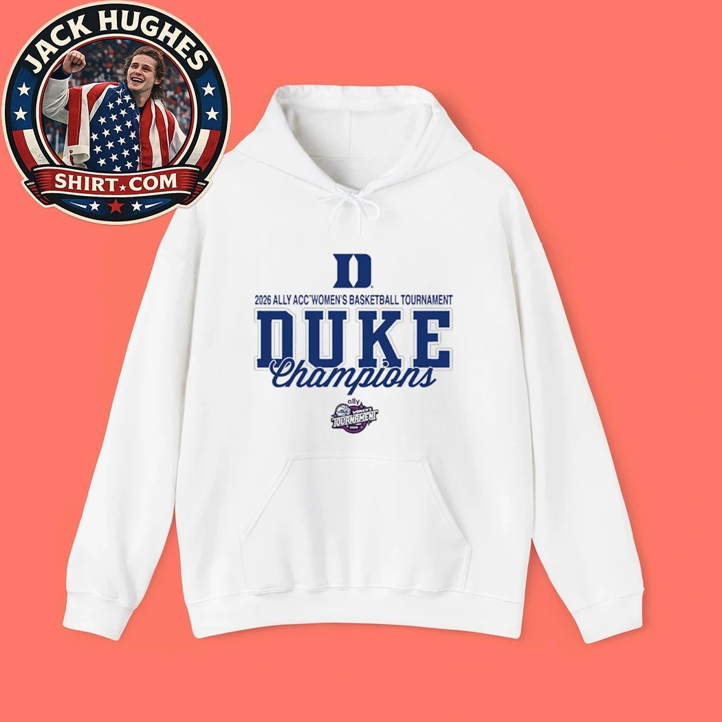 2026 Ally Acc Women’s Basketball Tournament Duke Champions Logo T-Shirt