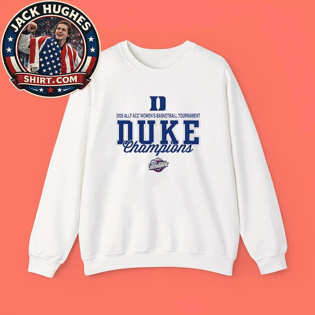 2026 Ally Acc Women’s Basketball Tournament Duke Champions Logo T-Shirt