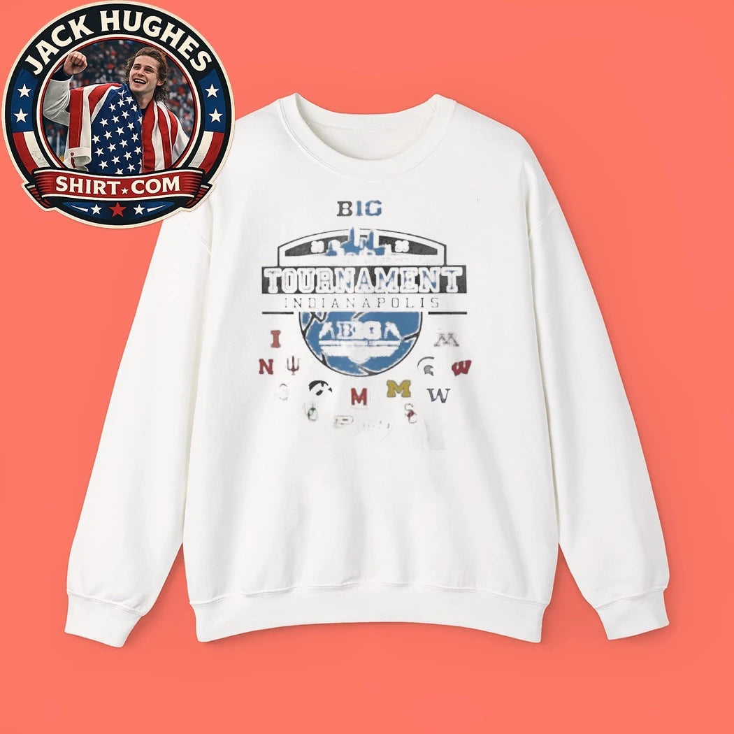 2026 Big Ten Basketball Tournament Indianapolis Teams Logo Shirt