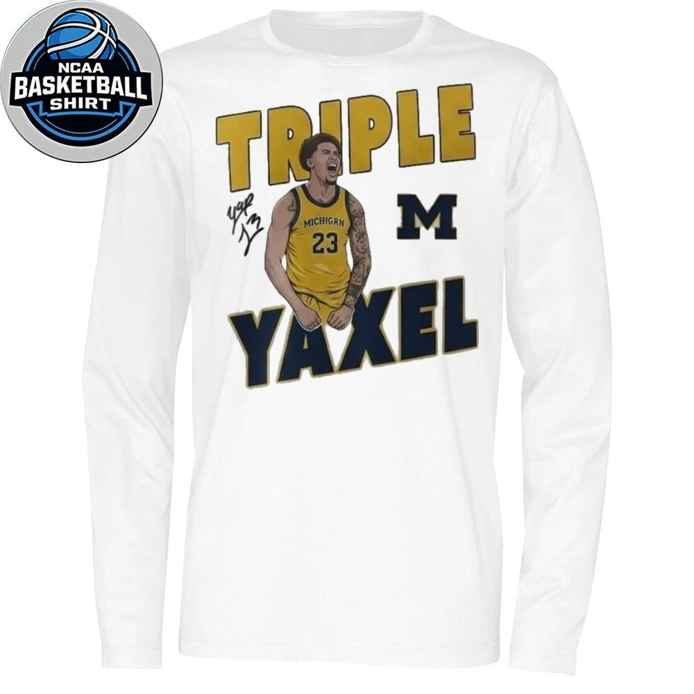 2026 Michigan Men’s Basketball Chicago Triple Yaxel Shirt