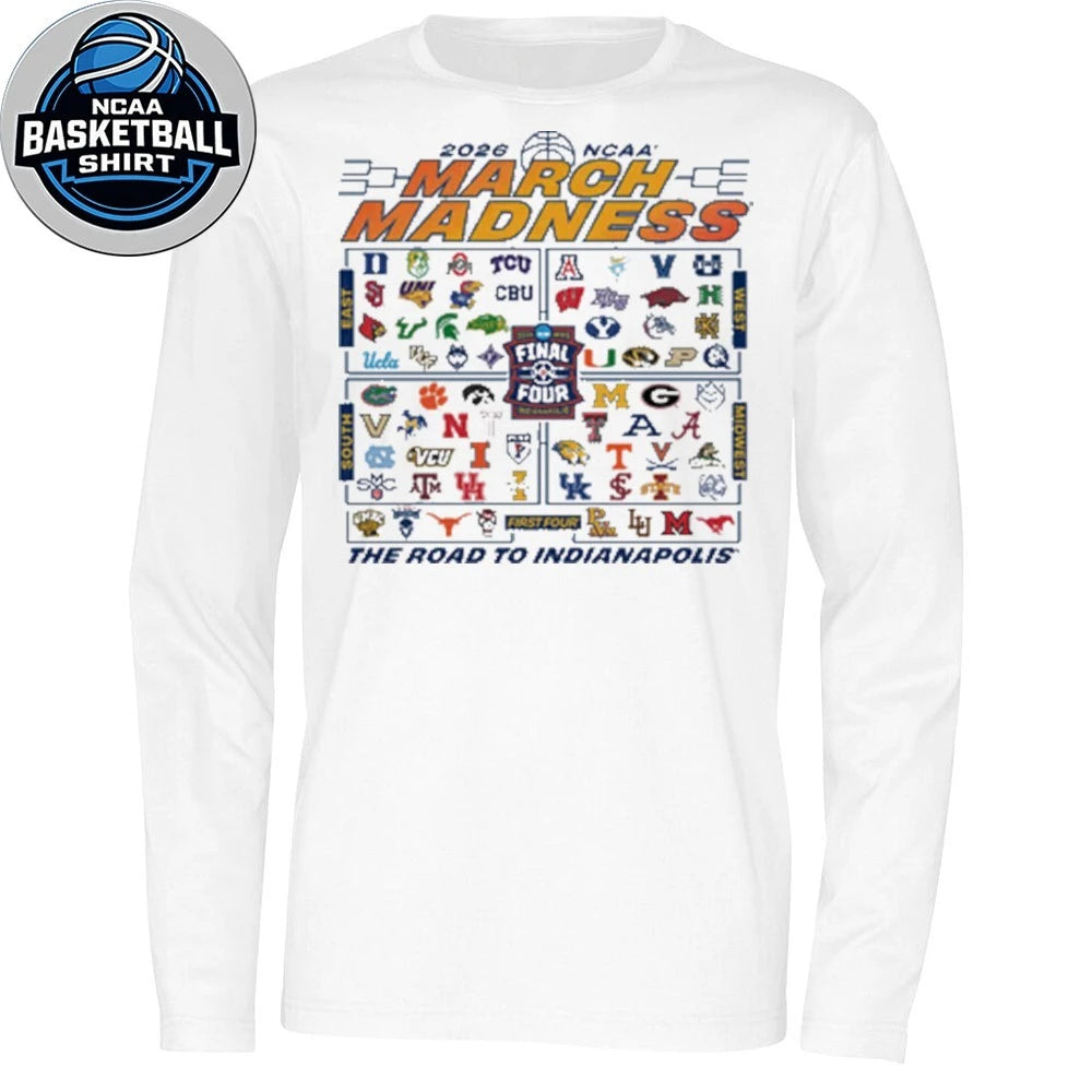 2026 NCAA March Madness 68-Team The Road To Indianapolis Shirt