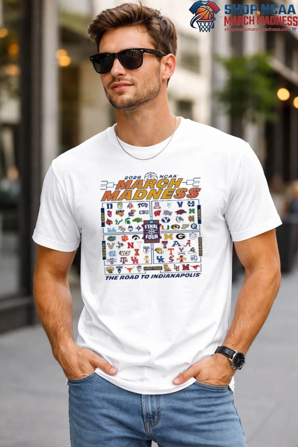 2026 NCAA March Madness 68-Team The Road To Indianapolis T Shirt