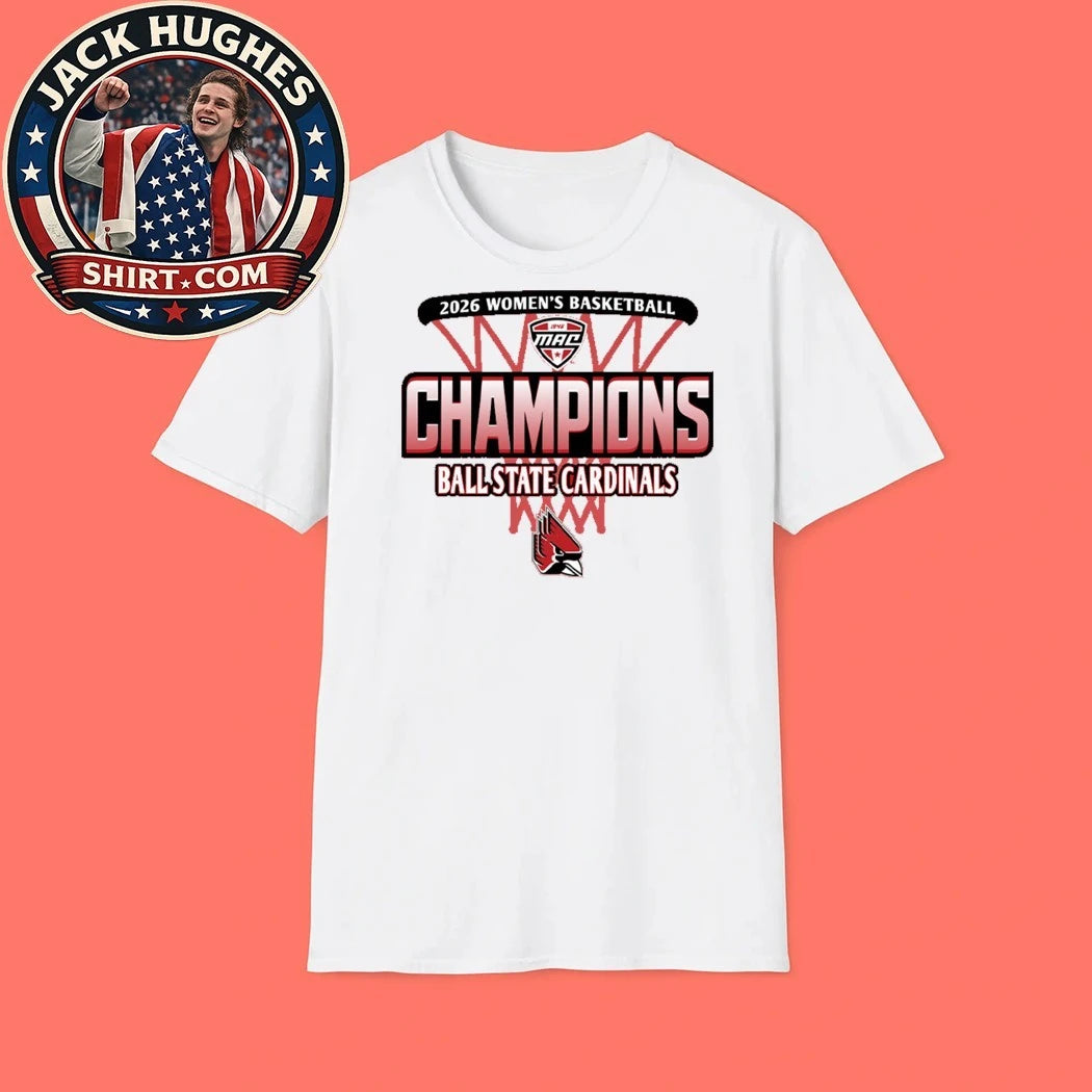 2026 Women’s Basketball Champions Ball State Cardinals Logo Shirt