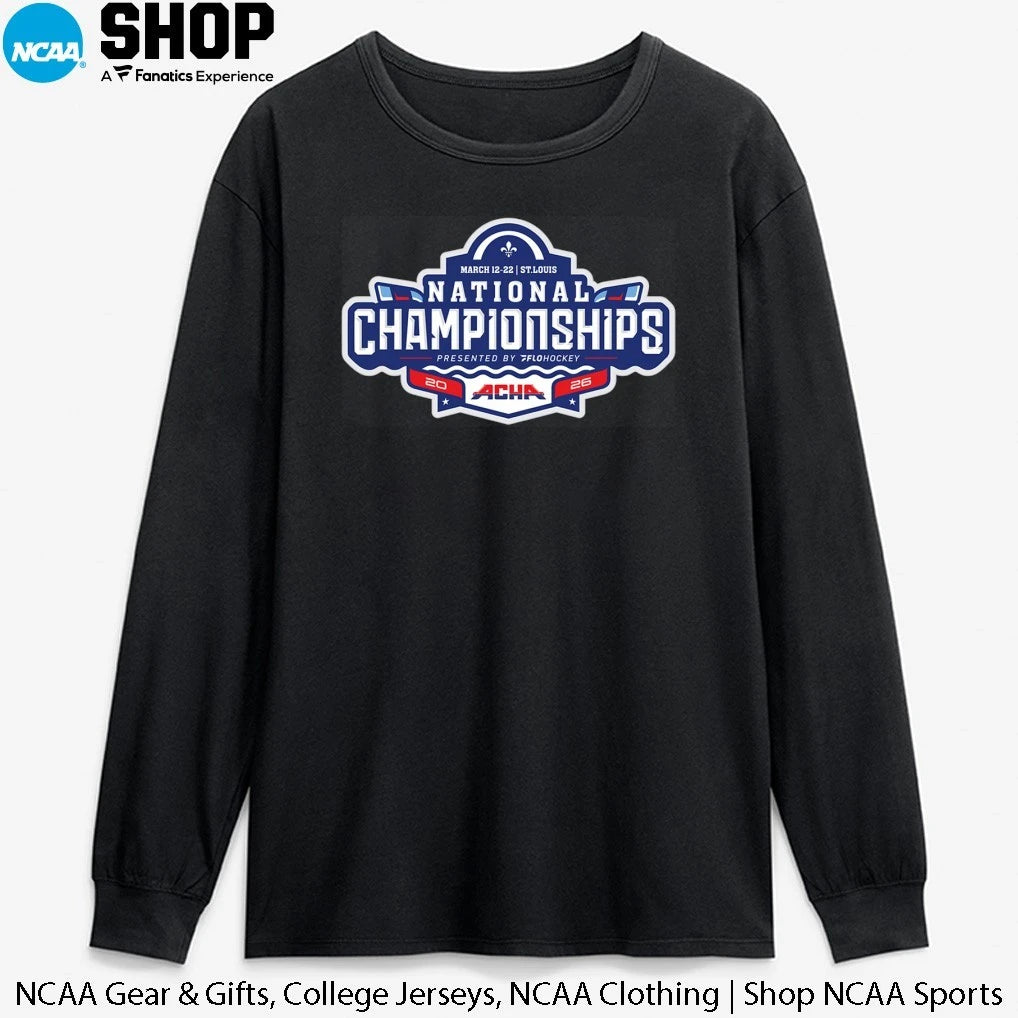 2026 ACHA National Champions March 12-22 St Louis Logo T-Shirt
