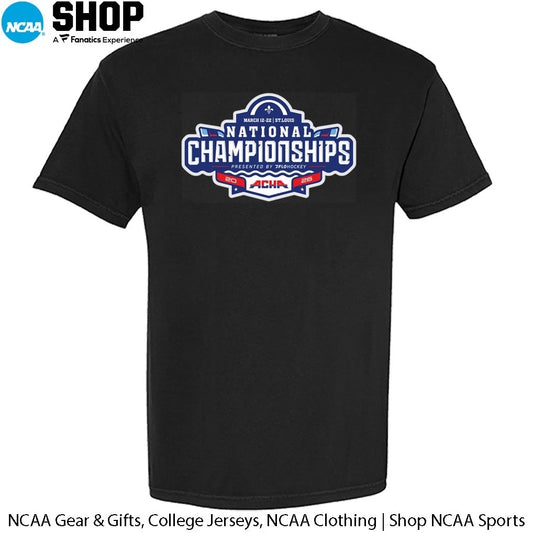 2026 ACHA National Champions March 12-22 St Louis Logo T-Shirt